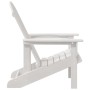 Silla Adirondack Blanco 74 x 82 x 92cm HDPE