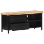 Massiver TV-Schrank aus rauem Mangoholz, 90 x 30 x 41 cm von vidaXL, TV-Möbel - Ref: Foro24-320662, Preis: 140,89 €, Rabatt: %