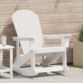 Silla mecedora Adirondack Blanco 73.5 x 92 x 90cm HDPE