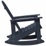 Silla mecedora Adirondack Azul Marino 73.5 x 92 x 90cm HDPE en Sillas de jardín | Comprar online en Foro24