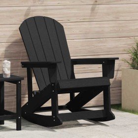 Silla mecedora Adirondack Negro 73.5 x 92 x 90cm HDPE