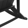 Silla mecedora Adirondack Negro 73.5 x 92 x 90cm HDPE