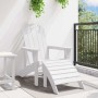 Silla Adirondack Blanco 74 x 82 x 92cm HDPE