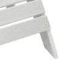 Silla Adirondack Blanco 74 x 82 x 92cm HDPE