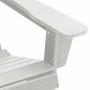 Silla Adirondack Blanco 74 x 82 x 92cm HDPE