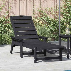 Tumbona Negro 73.5 x 92 x 90cm HDPE