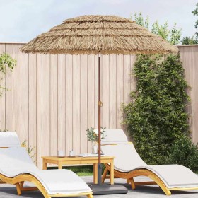 Parasol de playa Marrón Ø 160 x 196 cm Acero
