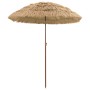 Parasol de playa Marrón Ø 160 x 196 cm Acero