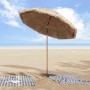 Parasol de playa Marrón Ø 160 x 196 cm Acero