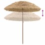 Parasol de playa Marrón Ø 160 x 196 cm Acero