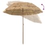 Parasol de playa Marrón Ø 206 x 209.5 cm Acero