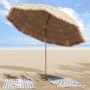 Parasol de playa Marrón Ø 265 x 267 cm Acero