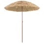 Parasol de playa Marrón Ø 160 x 196 cm Acero