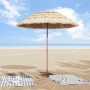 Parasol de playa Marrón Ø 160 x 196 cm Acero