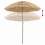Parasol de playa Marrón Ø 160 x 196 cm Acero