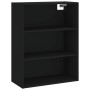 Aparador alto madera contrachapada negro 69,5x34x180 cm by vidaXL, Sideboards - Ref: Foro24-3189390, Price: 182,23 €, Discoun...