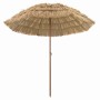 Parasol de playa Marrón Ø 206 x 209.5 cm Acero