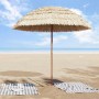 Parasol de playa Marrón Ø 206 x 209.5 cm Acero