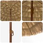 Parasol de playa Marrón Ø 206 x 209.5 cm Acero