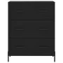 Aparador alto madera contrachapada negro 69,5x34x180 cm by vidaXL, Sideboards - Ref: Foro24-3189390, Price: 170,71 €, Discoun...