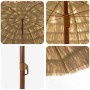 Parasol de playa Marrón Ø 265 x 267 cm Acero