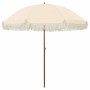 Sombrilla Amarillo y blanco Ø 205 x 209 cm Acero