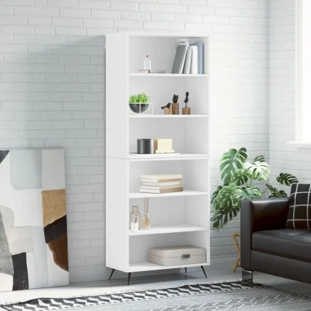 White engineered wood tall sideboard 69.5x32.5x180 cm by vidaXL, Sideboards - Ref: Foro24-3189541, Price: 107,67 €, Discount: %
