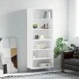 Aparador alto madera de ingeniería blanco 69,5x32,5x180 cm de vidaXL, Aparadores - Ref: Foro24-3189541, Precio: 107,67 €, Des...