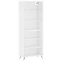 Weißes hohes Sideboard aus Holzwerkstoff, 69,5 x 32,5 x 180 cm von vidaXL, Sideboards - Ref: Foro24-3189541, Preis: 107,67 €,...