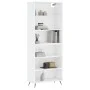 Weißes hohes Sideboard aus Holzwerkstoff, 69,5 x 32,5 x 180 cm von vidaXL, Sideboards - Ref: Foro24-3189541, Preis: 107,67 €,...