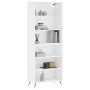 Weißes hohes Sideboard aus Holzwerkstoff, 69,5 x 32,5 x 180 cm von vidaXL, Sideboards - Ref: Foro24-3189541, Preis: 113,38 €,...