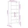 Weißes hohes Sideboard aus Holzwerkstoff, 69,5 x 32,5 x 180 cm von vidaXL, Sideboards - Ref: Foro24-3189541, Preis: 107,67 €,...