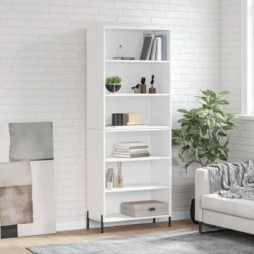 White engineered wood tall sideboard 69.5x32.5x180 cm by vidaXL, Sideboards - Ref: Foro24-3189581, Price: 113,69 €, Discount: %