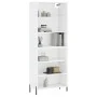 Aparador alto madera de ingeniería blanco 69,5x32,5x180 cm de vidaXL, Aparadores - Ref: Foro24-3189581, Precio: 113,46 €, Des...