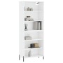 Weißes hohes Sideboard aus Holzwerkstoff, 69,5 x 32,5 x 180 cm von vidaXL, Sideboards - Ref: Foro24-3189581, Preis: 120,15 €,...