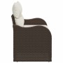 Sofá de jardín Marrón 121 x 62 x 69 cm ratán sintético en Sofás de exterior | Comprar online en Foro24