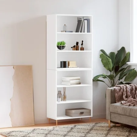 White engineered wood tall sideboard 69.5x32.5x180 cm by vidaXL, Sideboards - Ref: Foro24-3189557, Price: 114,74 €, Discount: %