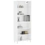 White engineered wood tall sideboard 69.5x32.5x180 cm by vidaXL, Sideboards - Ref: Foro24-3189557, Price: 114,74 €, Discount: %