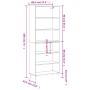 Weißes hohes Sideboard aus Holzwerkstoff, 69,5 x 32,5 x 180 cm von vidaXL, Sideboards - Ref: Foro24-3189557, Preis: 121,05 €,...