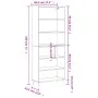 White engineered wood tall sideboard 69.5x32.5x180 cm by vidaXL, Sideboards - Ref: Foro24-3189557, Price: 114,74 €, Discount: %