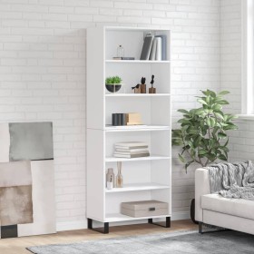 Weißes hohes Sideboard aus Holzwerkstoff, 69,5 x 32,5 x 180 cm von vidaXL, Sideboards - Ref: Foro24-3189597, Preis: 115,47 €,...