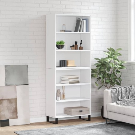 Weißes hohes Sideboard aus Holzwerkstoff, 69,5 x 32,5 x 180 cm von vidaXL, Sideboards - Ref: Foro24-3189597, Preis: 115,47 €,...