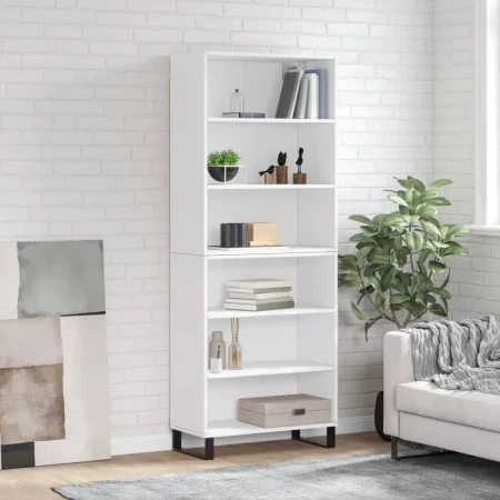 White engineered wood tall sideboard 69.5x32.5x180 cm by vidaXL, Sideboards - Ref: Foro24-3189597, Price: 114,71 €, Discount: %