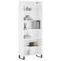 Weißes hohes Sideboard aus Holzwerkstoff, 69,5 x 32,5 x 180 cm von vidaXL, Sideboards - Ref: Foro24-3189597, Preis: 115,47 €,...