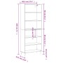 Aparador alto madera de ingeniería blanco 69,5x32,5x180 cm de vidaXL, Aparadores - Ref: Foro24-3189549, Precio: 115,07 €, Des...