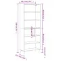 Tall white engineered wood sideboard 69.5x32.5x180 cm by vidaXL, Sideboards - Ref: Foro24-3189549, Price: 109,11 €, Discount: %