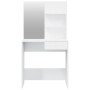 Tocador con espejo blanco brillante 74,5x40x141 cm de vidaXL, Tocadores para dormitorios - Ref: Foro24-802810, Precio: 85,38 ...