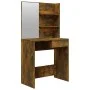 Dressing table with smoked oak mirror 74.5x40x141 cm by vidaXL, Bedroom Dressers - Ref: Foro24-820490, Price: 71,21 €, Discou...