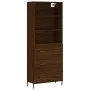 Hohes Sideboard aus braunem Eichensperrholz, 69,5 x 34 x 180 cm von vidaXL, Sideboards - Ref: Foro24-3189396, Preis: 166,38 €...