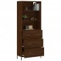 Tall oak brown plywood sideboard 69.5x34x180 cm by vidaXL, Sideboards - Ref: Foro24-3189396, Price: 164,33 €, Discount: %